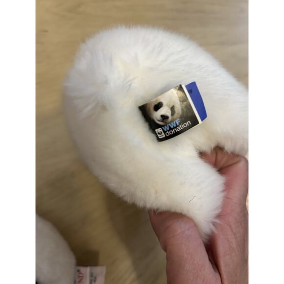 2- World Wildlife Fund 8" Polar Bear & Panda Bear GUND Plush Stuffed Animals 2 - Picture 12 of 16